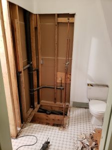 bathroom being renovated