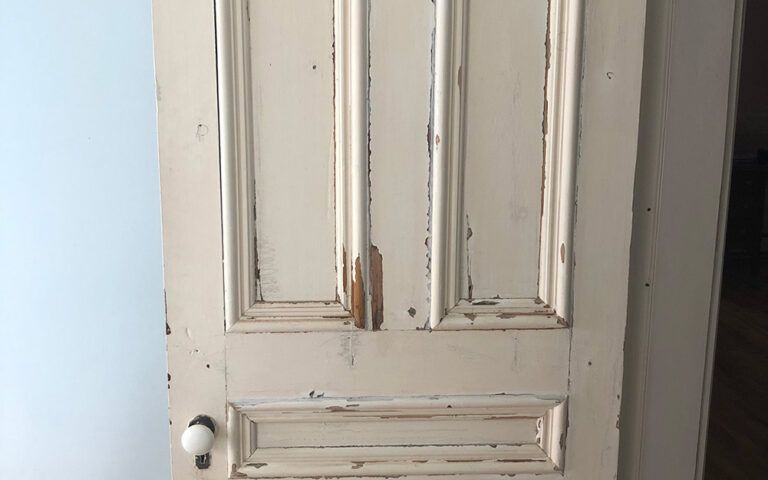 door that needs paint stripped